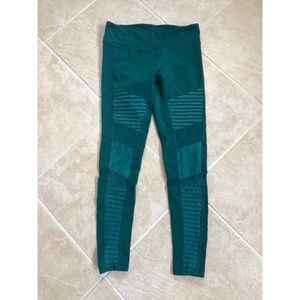 Alo forest green Moto leggings